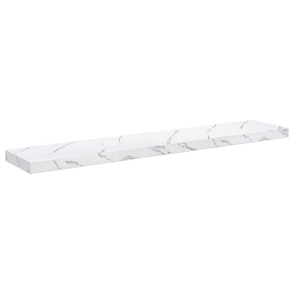 Polica na zidu Zidne 4 pcs Bijeli mramor 120 x 23,5 x 4 cm