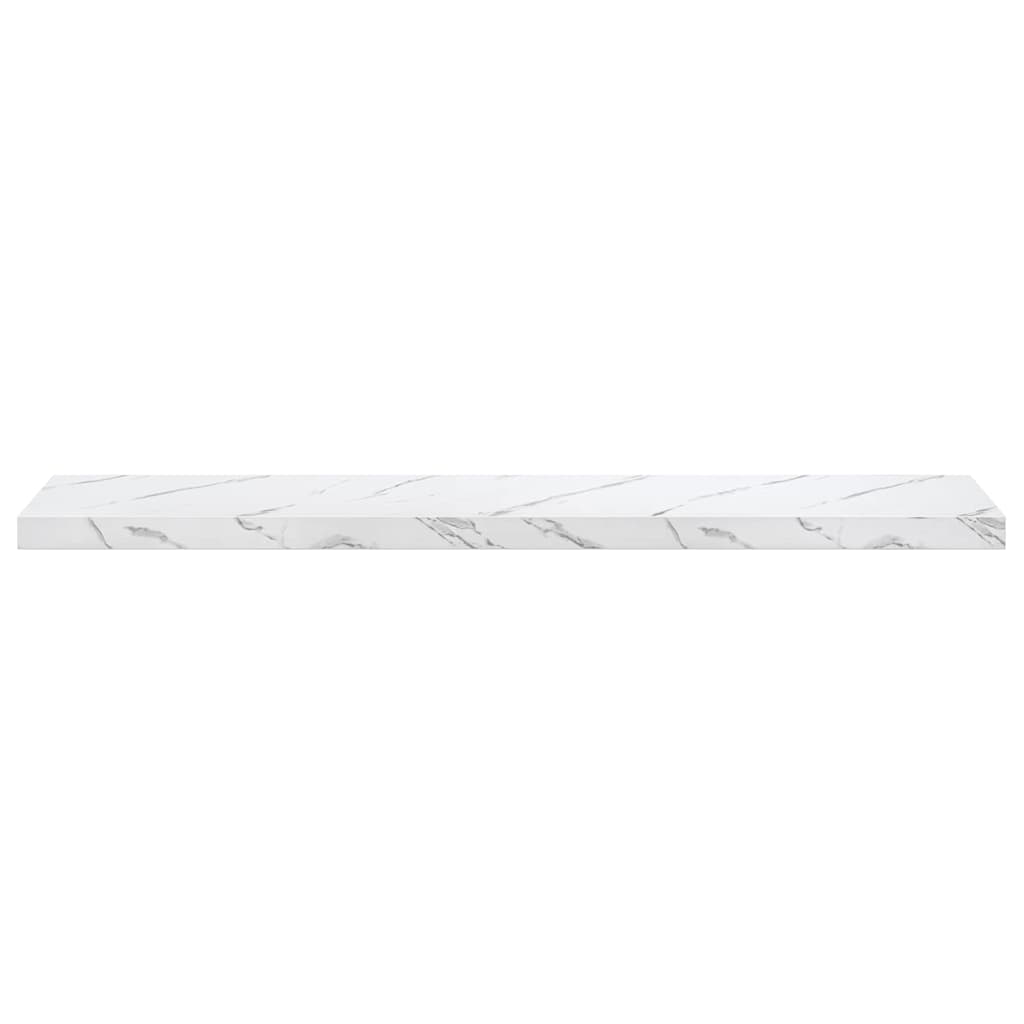 Polica na zidu Zidne 4 pcs Bijeli mramor 120 x 23,5 x 4 cm