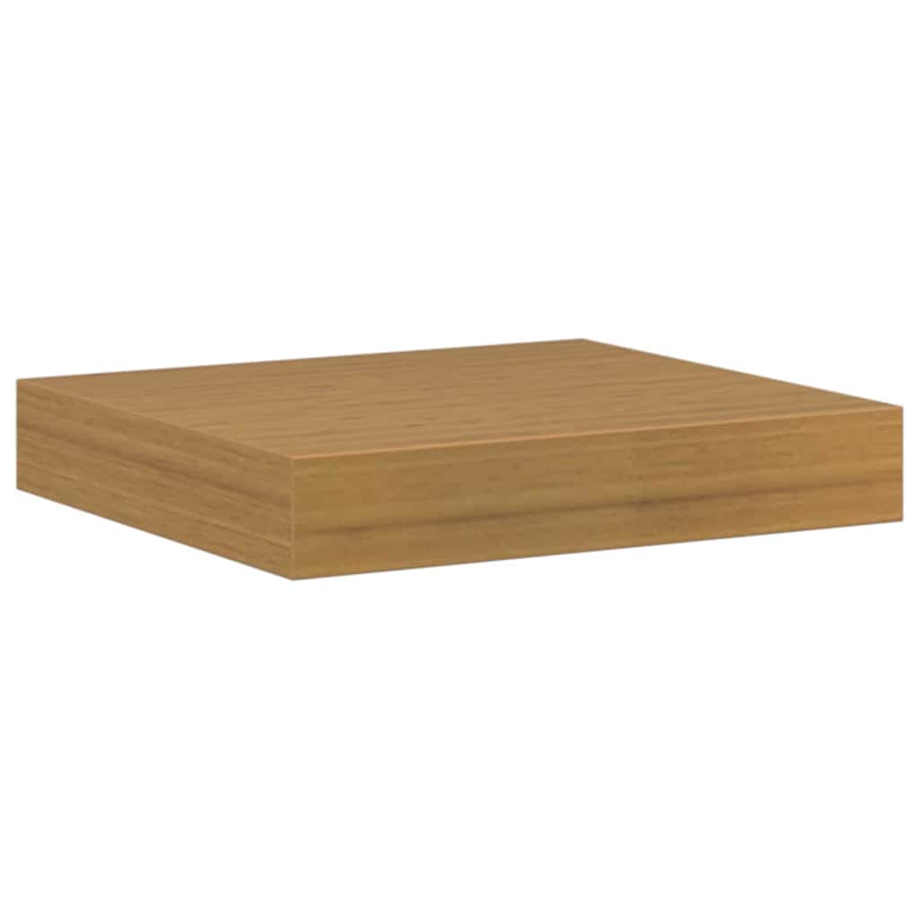 Polica na zidu 2 pcs Bež 23 x 23,5 x 4 cm Konstruirano drvo