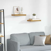 Polica na zidu 2 pcs Bež 40 x 23,5 x 4 cm Konstruirano drvo