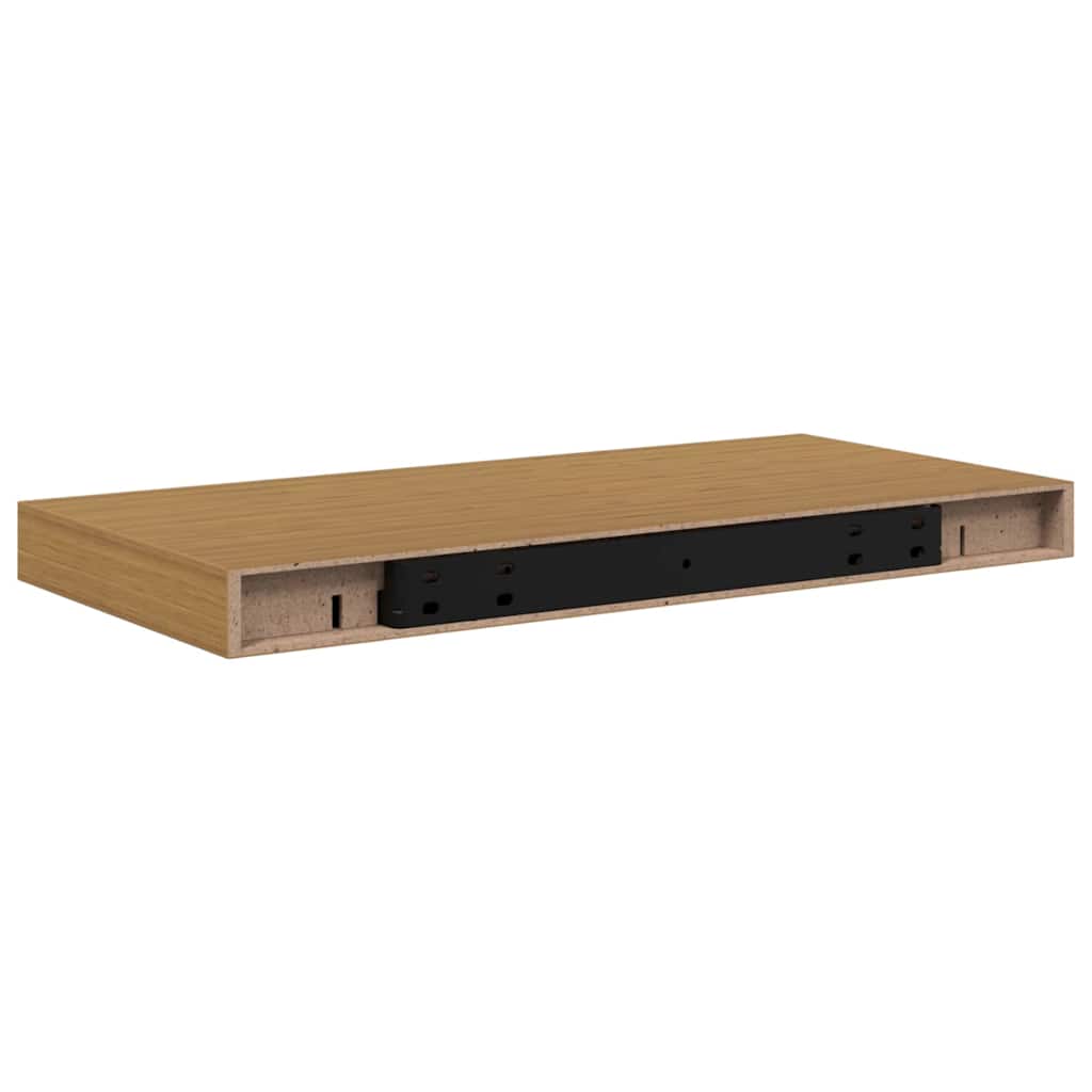 Polica na zidu Zidne 2 pcs Bež 50 x 23 x 4 cm Konstruirano drvo