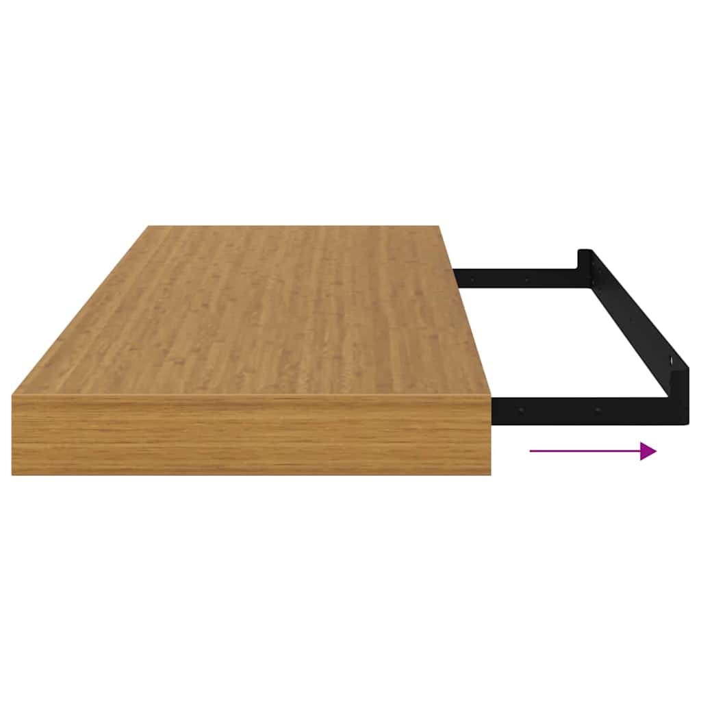 Polica na zidu Zidne Bež 60 x 23 x 4 cm Konstruirano drvo