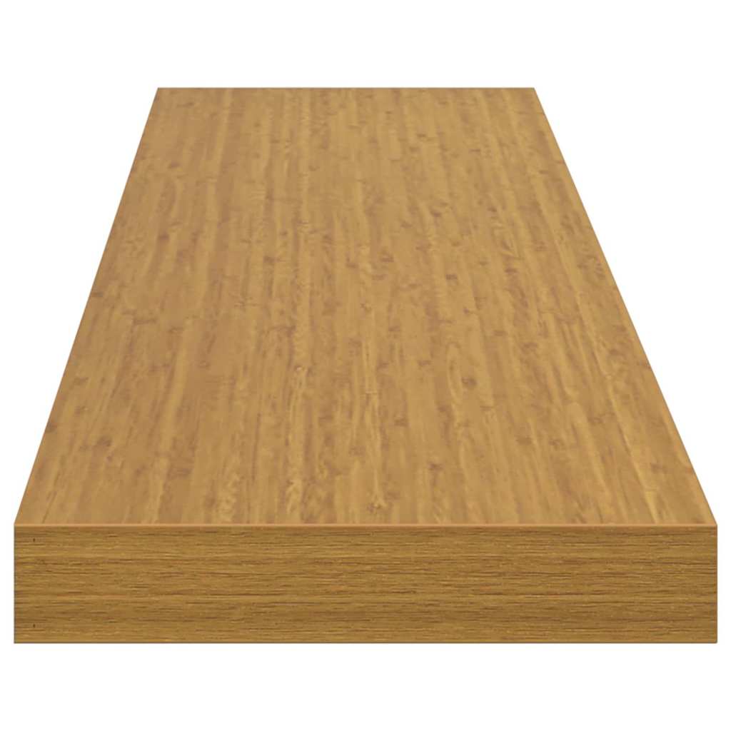 Polica na zidu 2 pcs Bež 120 x 23,5 x 4 cm Konstruirano drvo