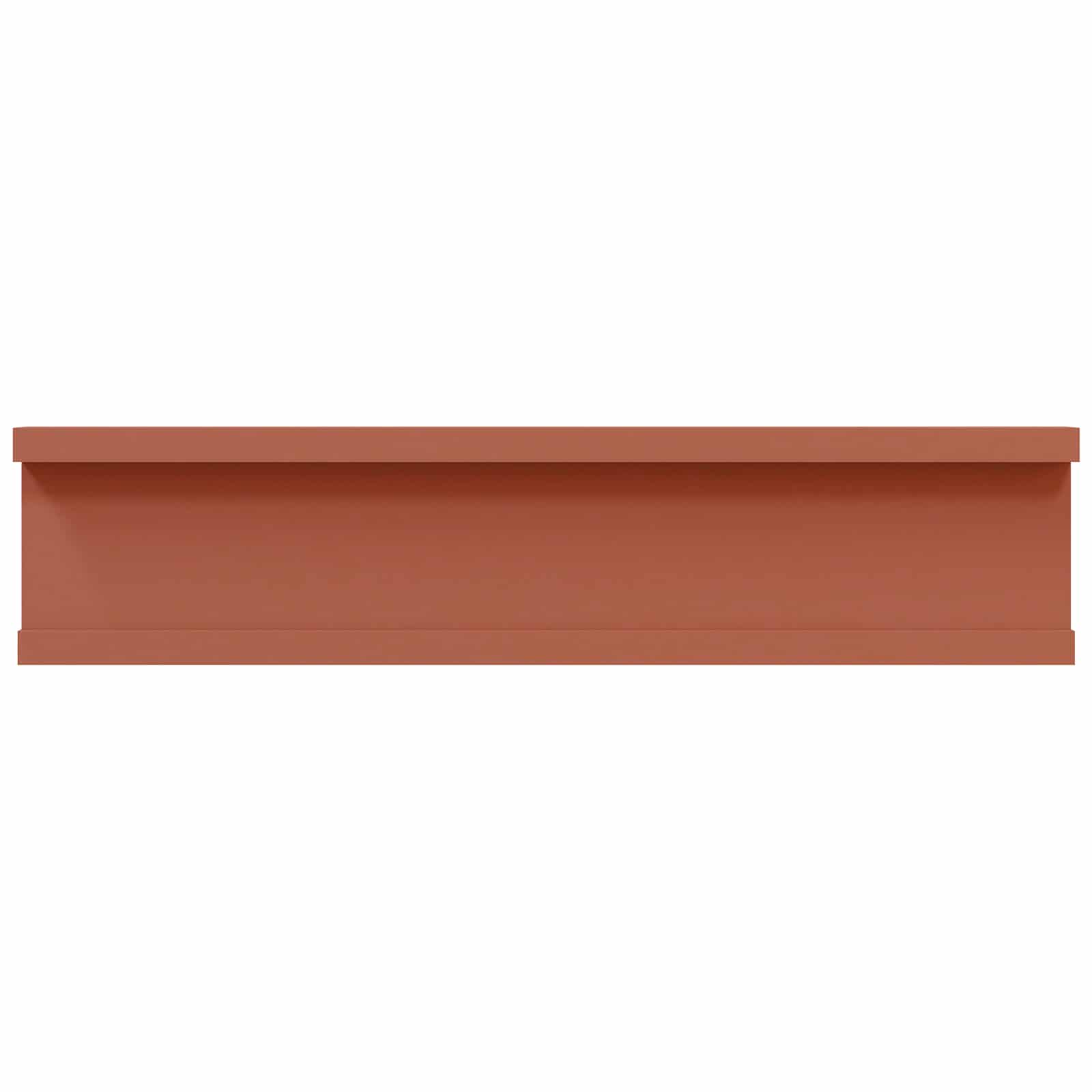 Polica na zidu 4 pcs Crvena 40 x 9 x 3 cm Konstruirano drvo