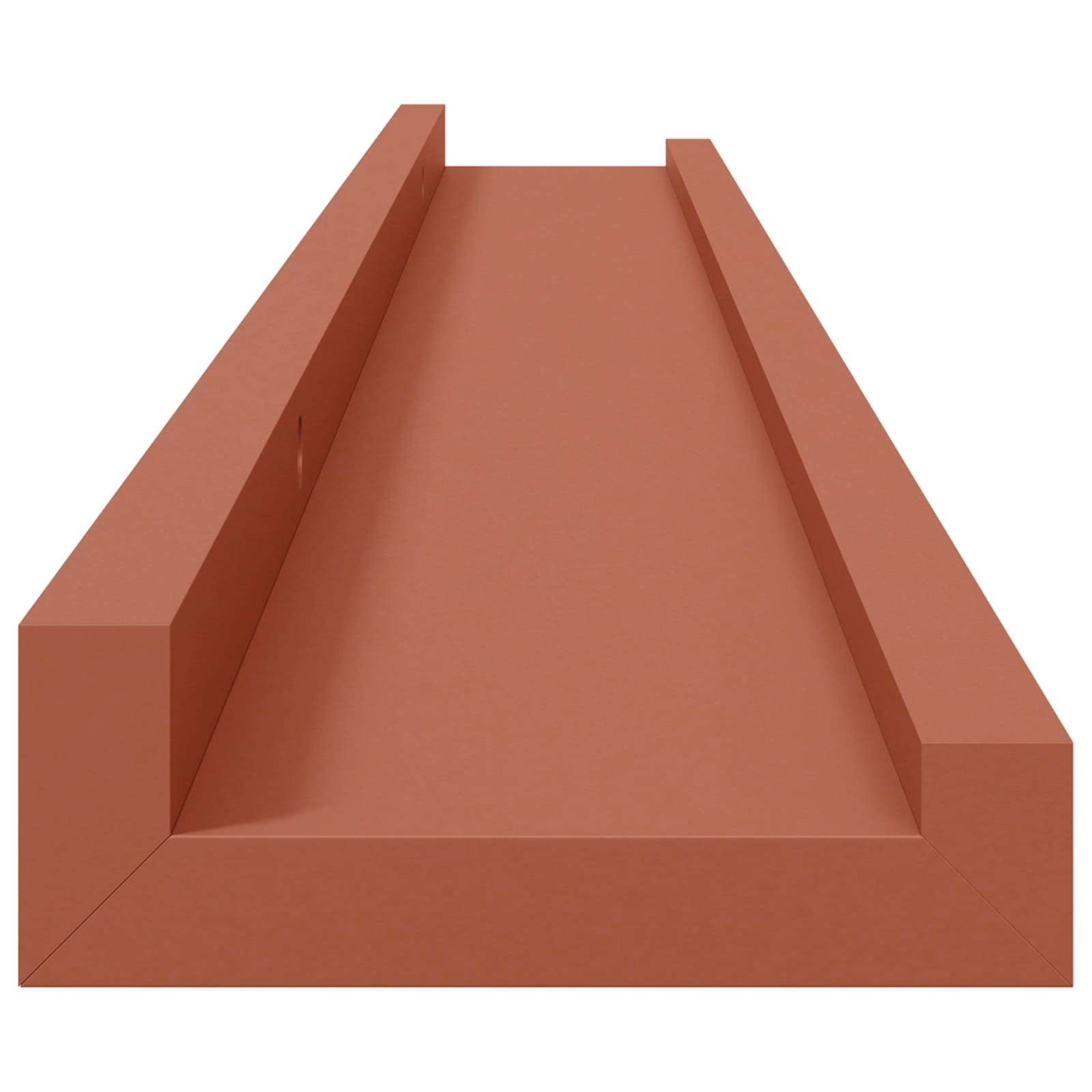 Polica na zidu 4 pcs Crvena 80 x 9 x 3 cm Konstruirano drvo