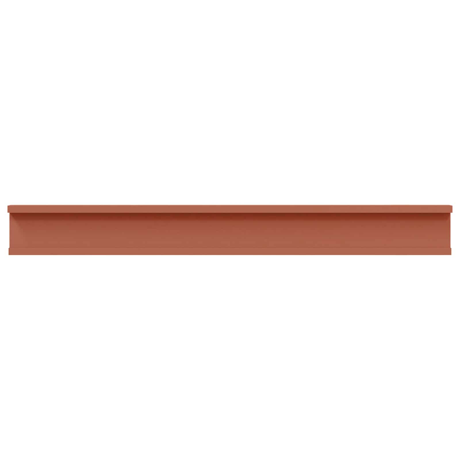 Polica na zidu 4 pcs Crvena 80 x 9 x 3 cm Konstruirano drvo