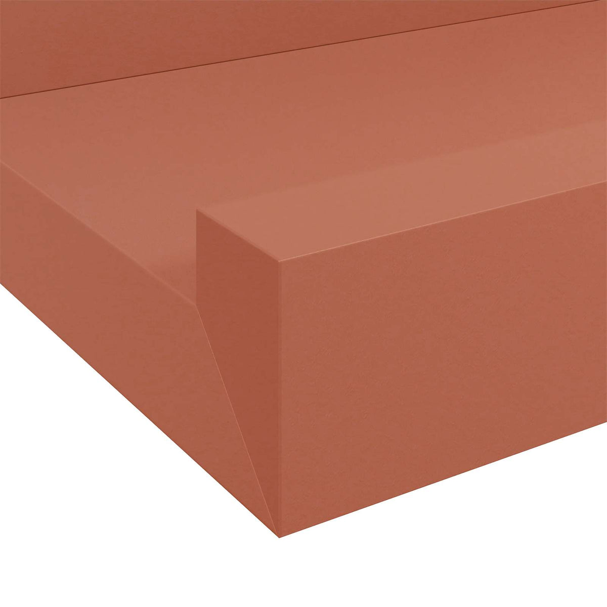 Polica na zidu 4 pcs Crvena 100 x 9 x 3 cm Konstruirano drvo