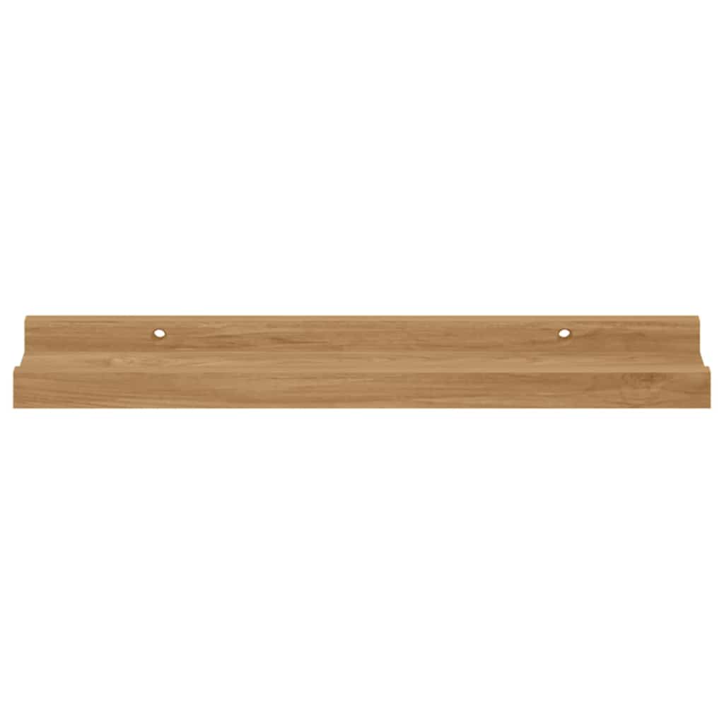 Polica na zidu 2 pcs Smeđa 40 x 9 x 3 cm Konstruirano drvo
