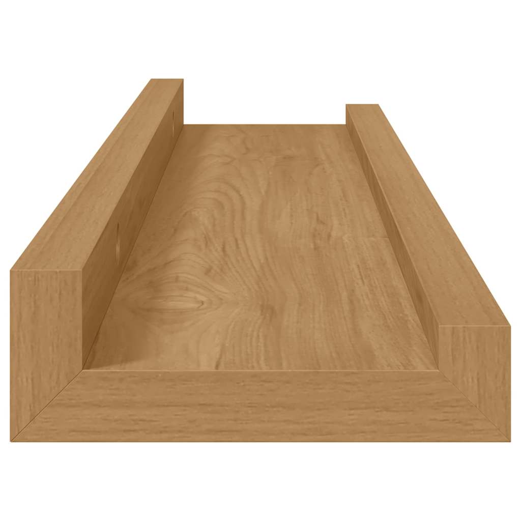Polica na zidu 4 pcs Smeđa 40 x 9 x 3 cm Konstruirano drvo