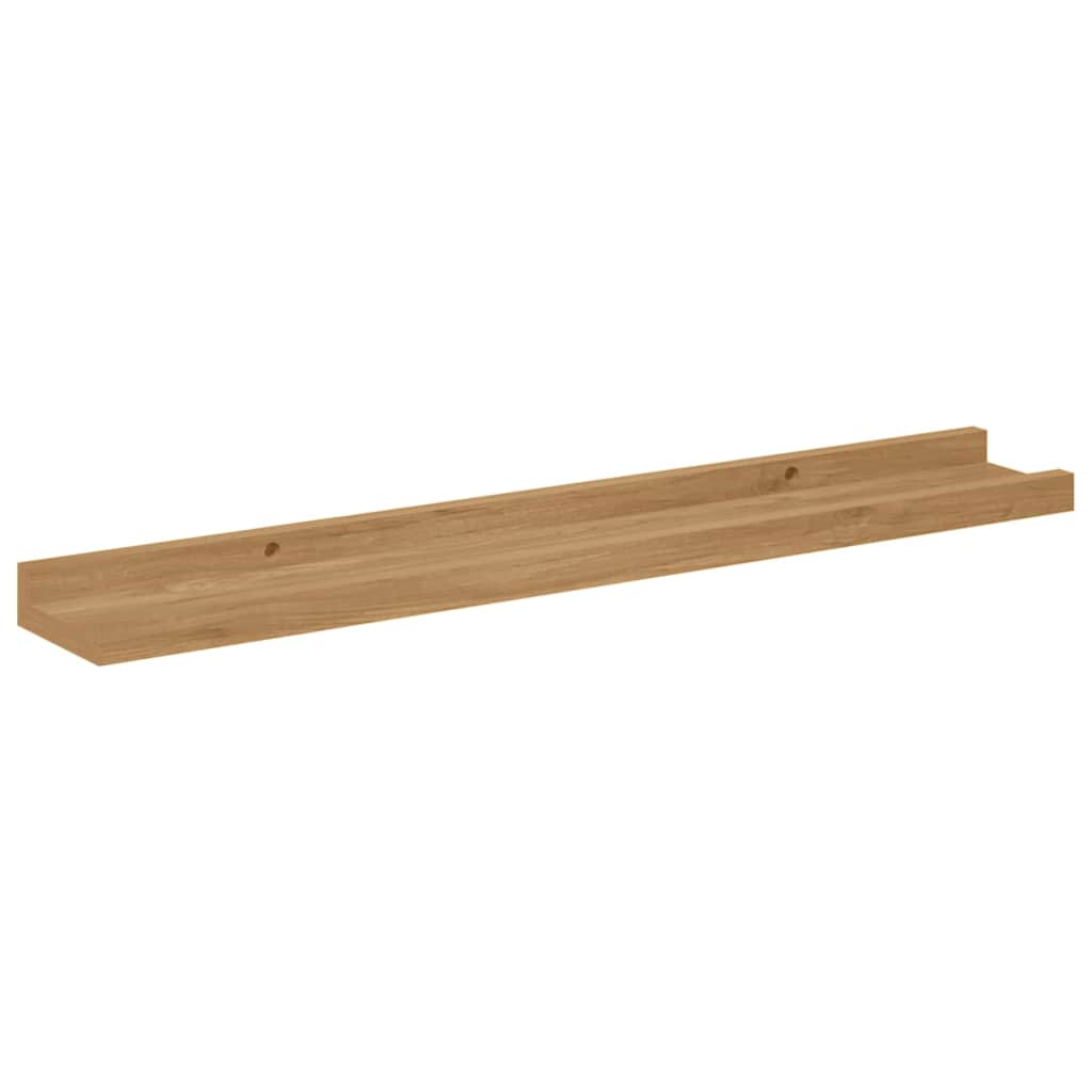 Polica na zidu 4 pcs Smeđa 60 x 9 x 3 cm Konstruirano drvo