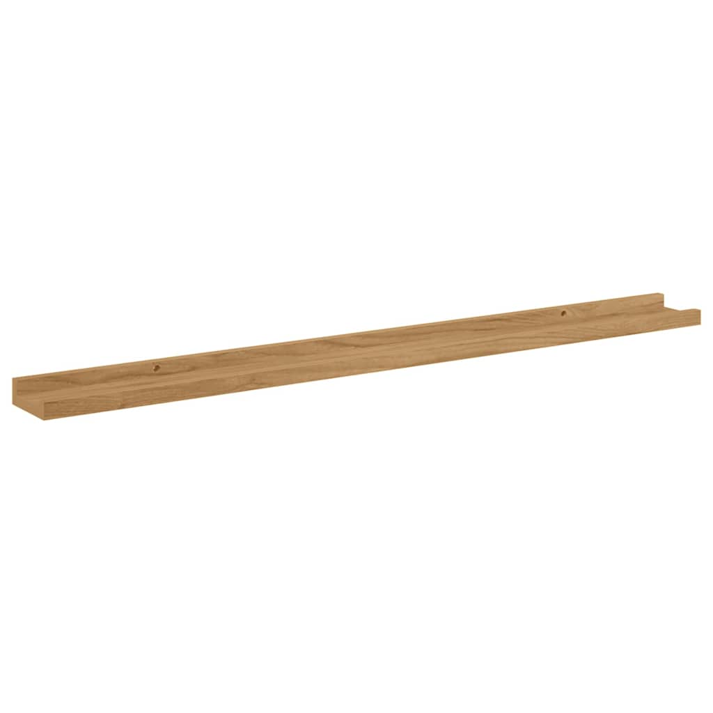 Polica na zidu 4 pcs Smeđa 100 x 9 x 3 cm Konstruirano drvo