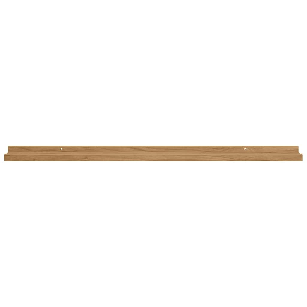 Polica na zidu 4 pcs Smeđa 100 x 9 x 3 cm Konstruirano drvo