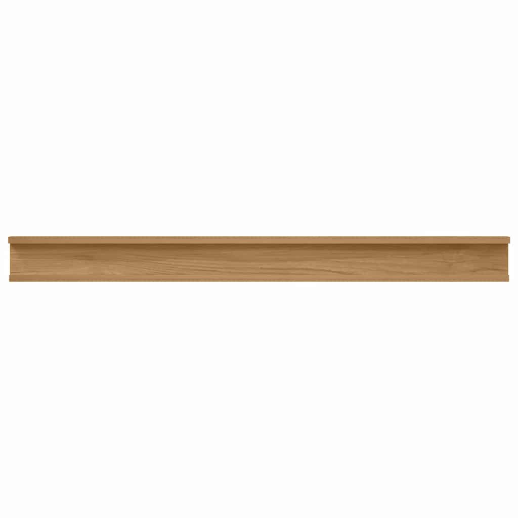 Polica na zidu 4 pcs Smeđa 100 x 9 x 3 cm Konstruirano drvo