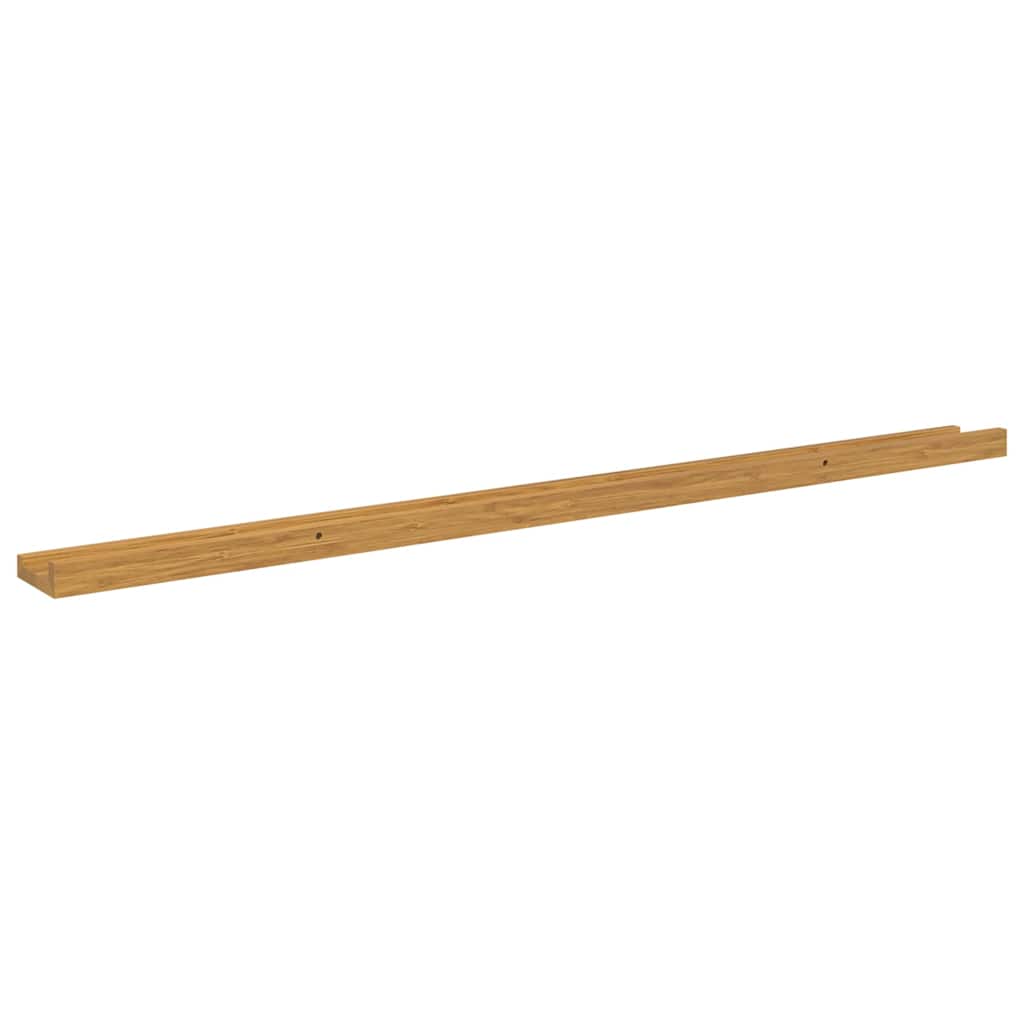 Polica na zidu Zidne 2 pcs Bež 115 x 9 x 3 cm Konstruirano drvo