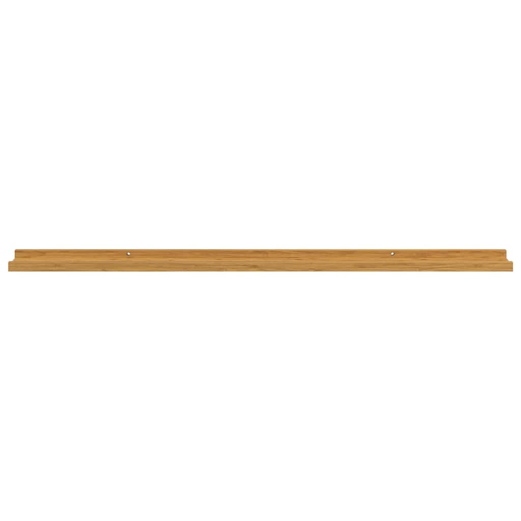 Polica na zidu Zidne 2 pcs Bež 115 x 9 x 3 cm Konstruirano drvo