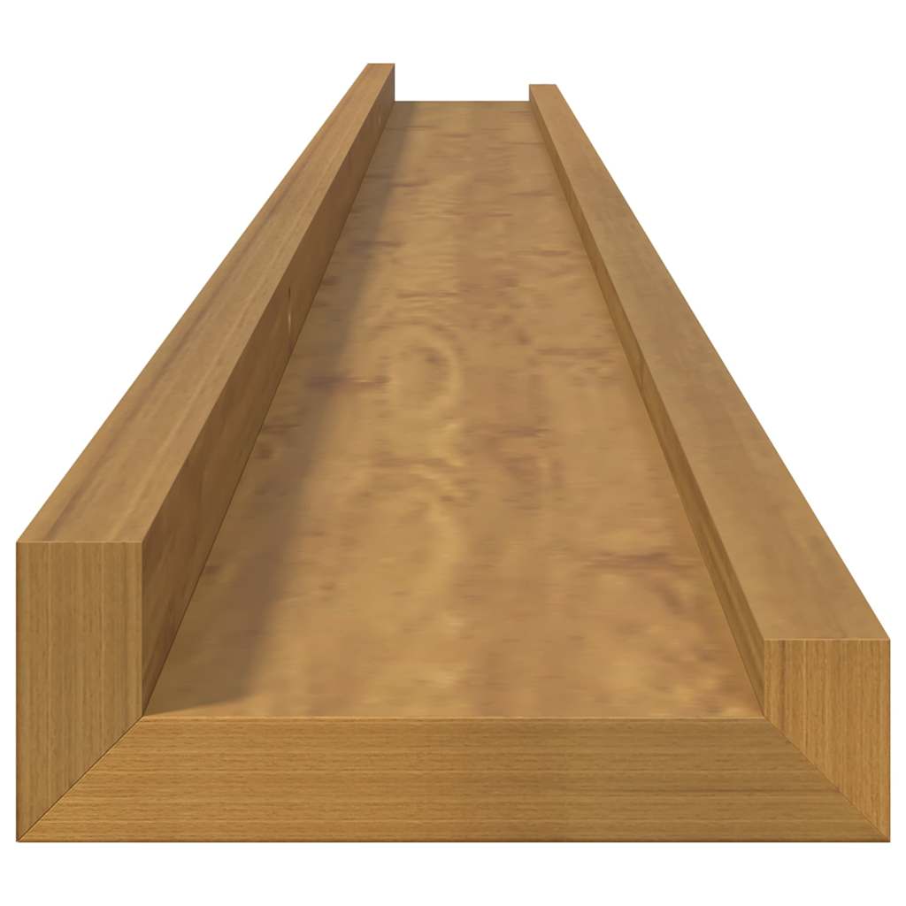 Polica na zidu Zidne 2 pcs Bež 115 x 9 x 3 cm Konstruirano drvo