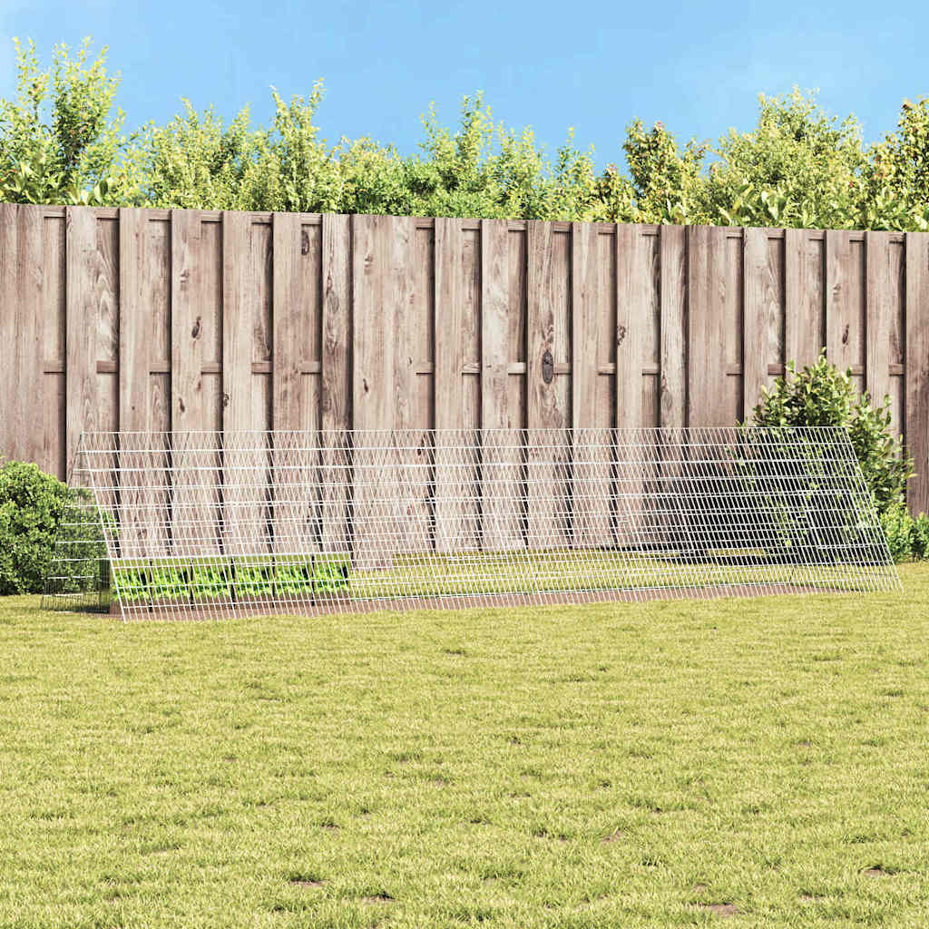 Kavez za zečeve Srebrno 430 x 100 x 85 cm Cinkani čelik