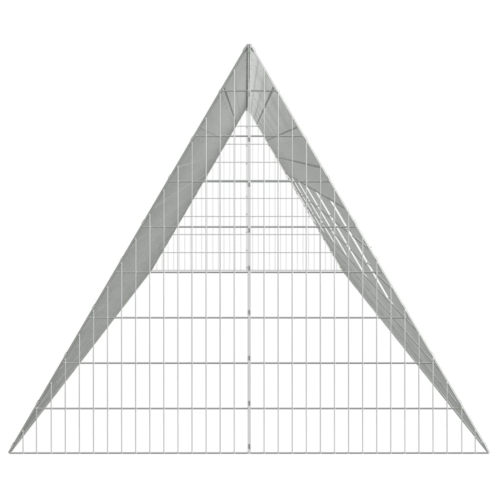 Kavez za zečeve Srebrno 650 x 100 x 85 cm Cinkani čelik