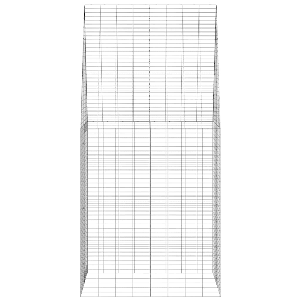 Kavez za zečeve Srebrno 100 x 100 x 210 cm Cinkani čelik