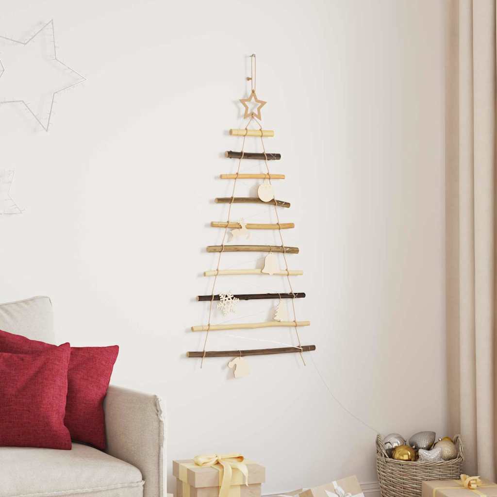 Božićno drvce s 30 LED svjetlima Prirodna 90 cm Masivni jasen