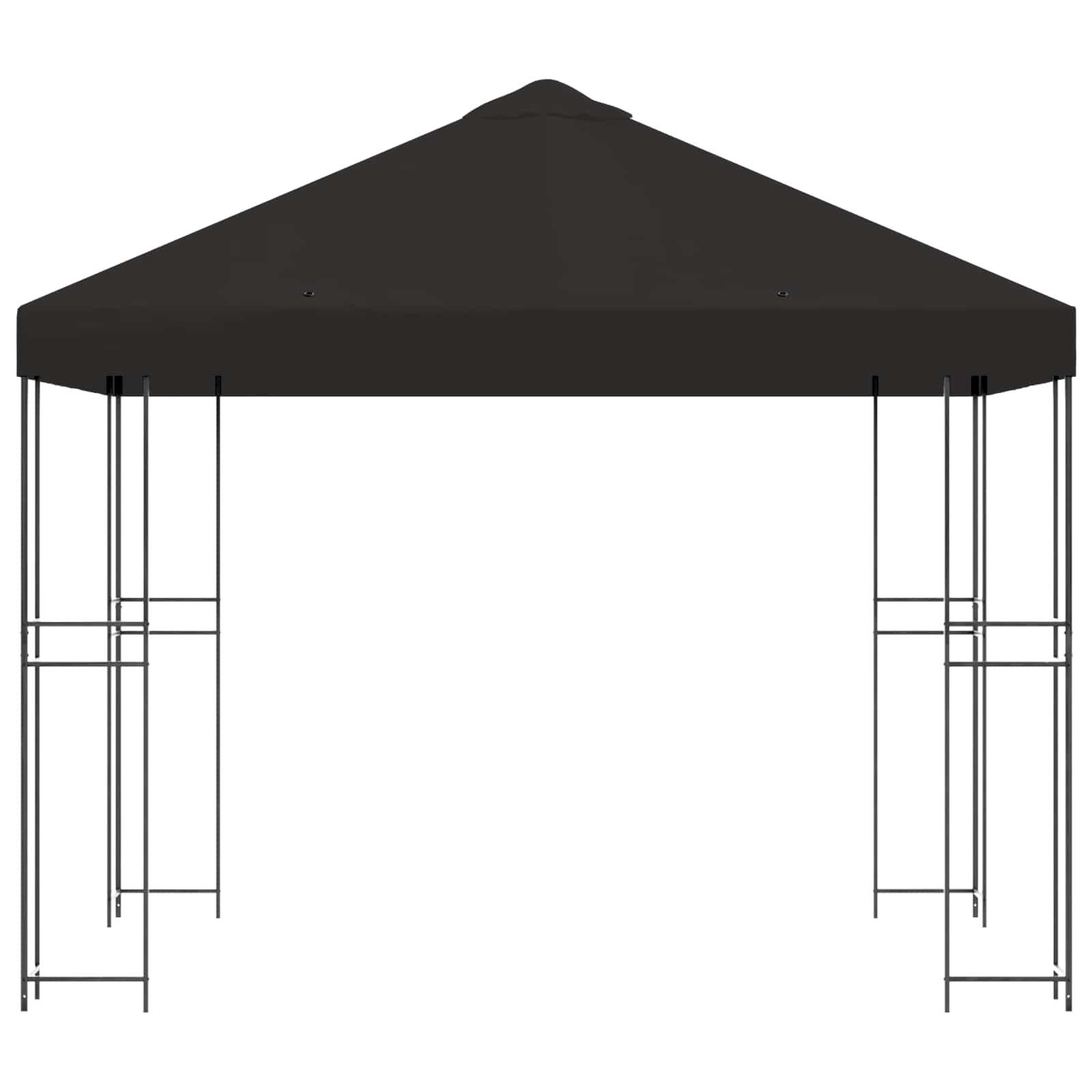Gazebo 3 x 3 m Antracit Poliester i čelik 190 gsm