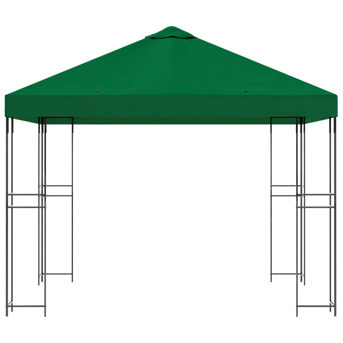 Gazebo 3 x 3 m Zelena Poliester i čelik 190 gsm