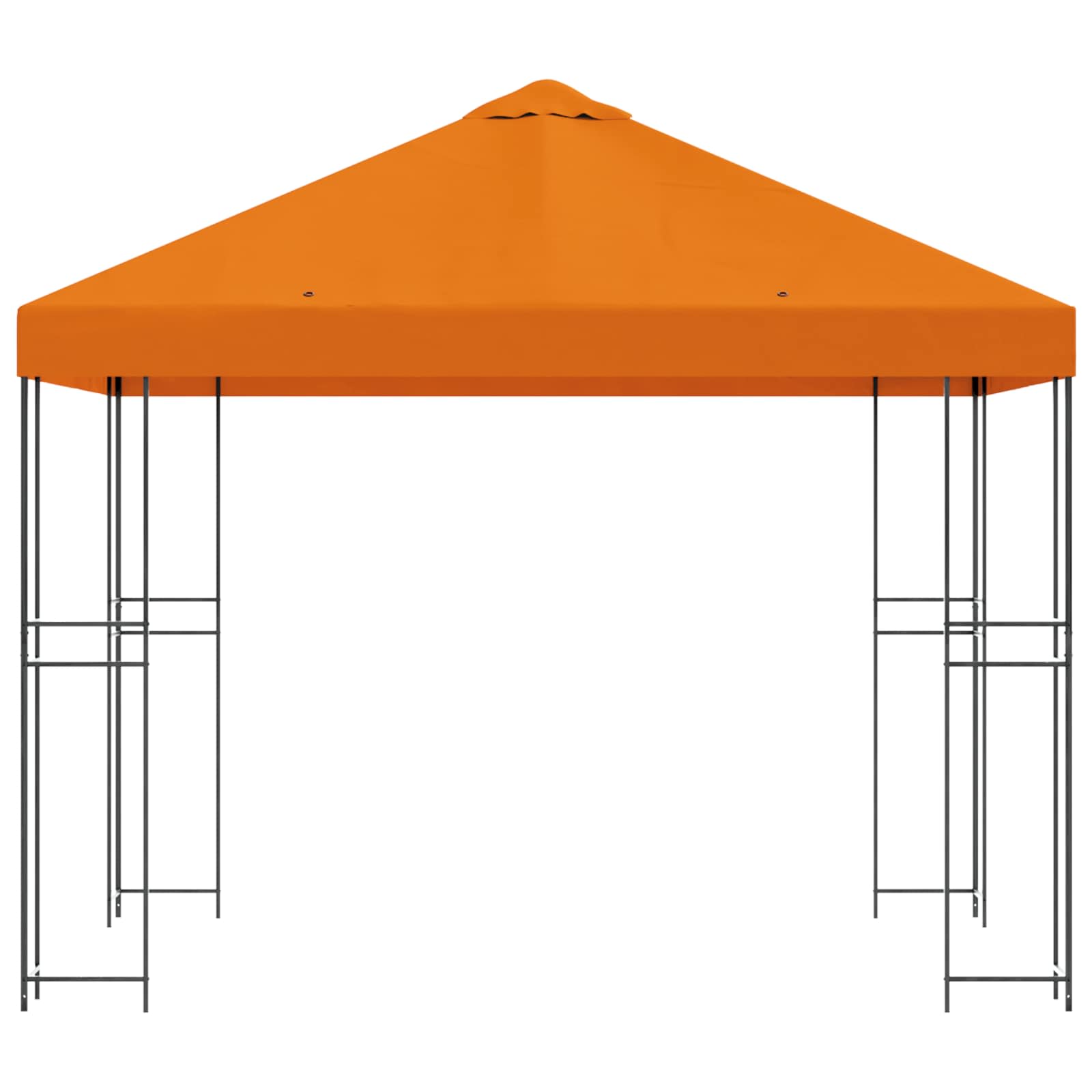 Gazebo 3 x 3 m Narančasta Poliester i čelik 190 gsm