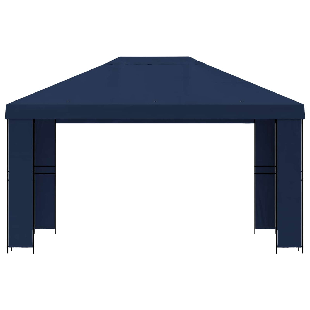Gazebo 4 × 3 m Plava Poliester i čelik 190 gsm