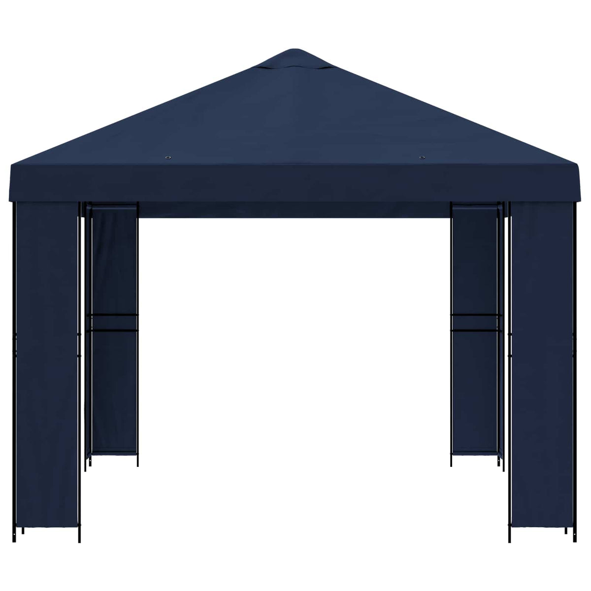 Gazebo 4 × 3 m Plava Poliester i čelik 190 gsm