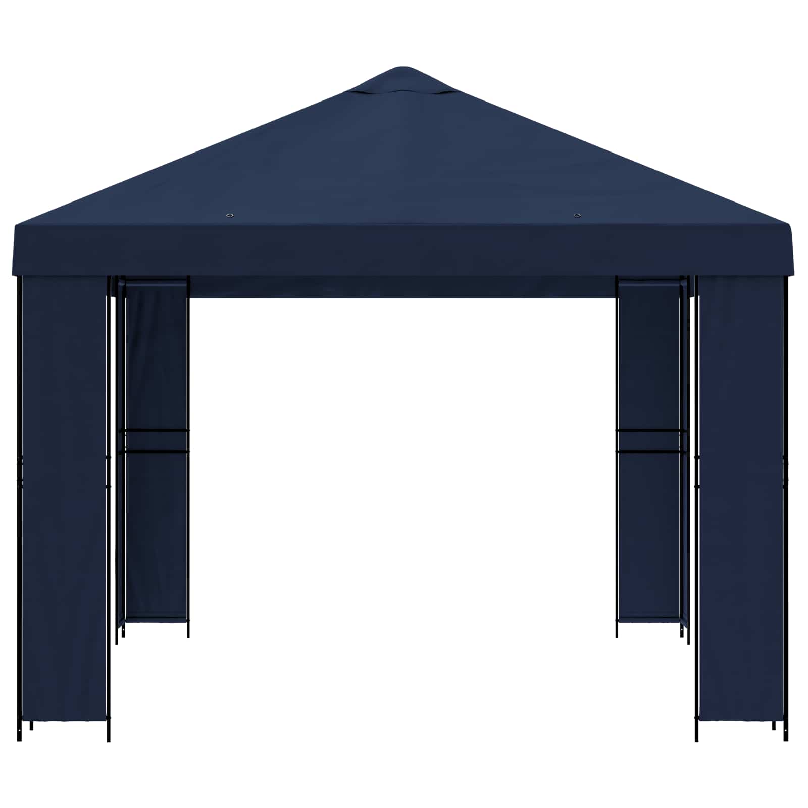 Gazebo 4 × 3 m Plava Poliester i čelik 190 gsm
