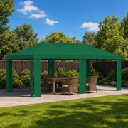 Gazebo Pokrivač 6 x 3 m Zelena Poliester 190 gsm