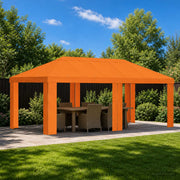 Gazebo Pokrivač 6 x 3 m Narančasta Poliester 190 gsm