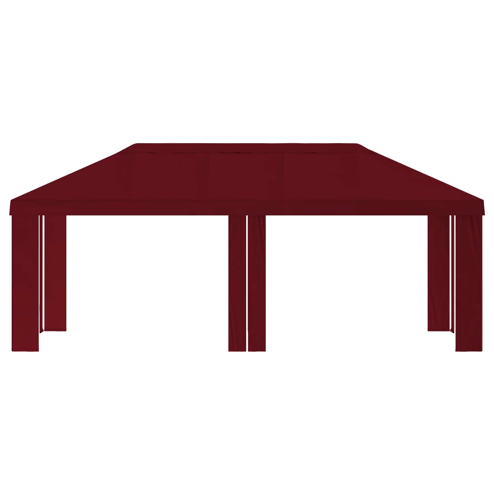 Gazebo Pokrivač 6 x 3 m Tamno crvena Poliester 190 gsm