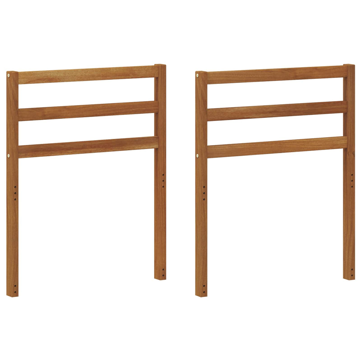Naslon 2 pcs Prirodna 59 x 4 x 73 cm Čvrsto drvo akacije
