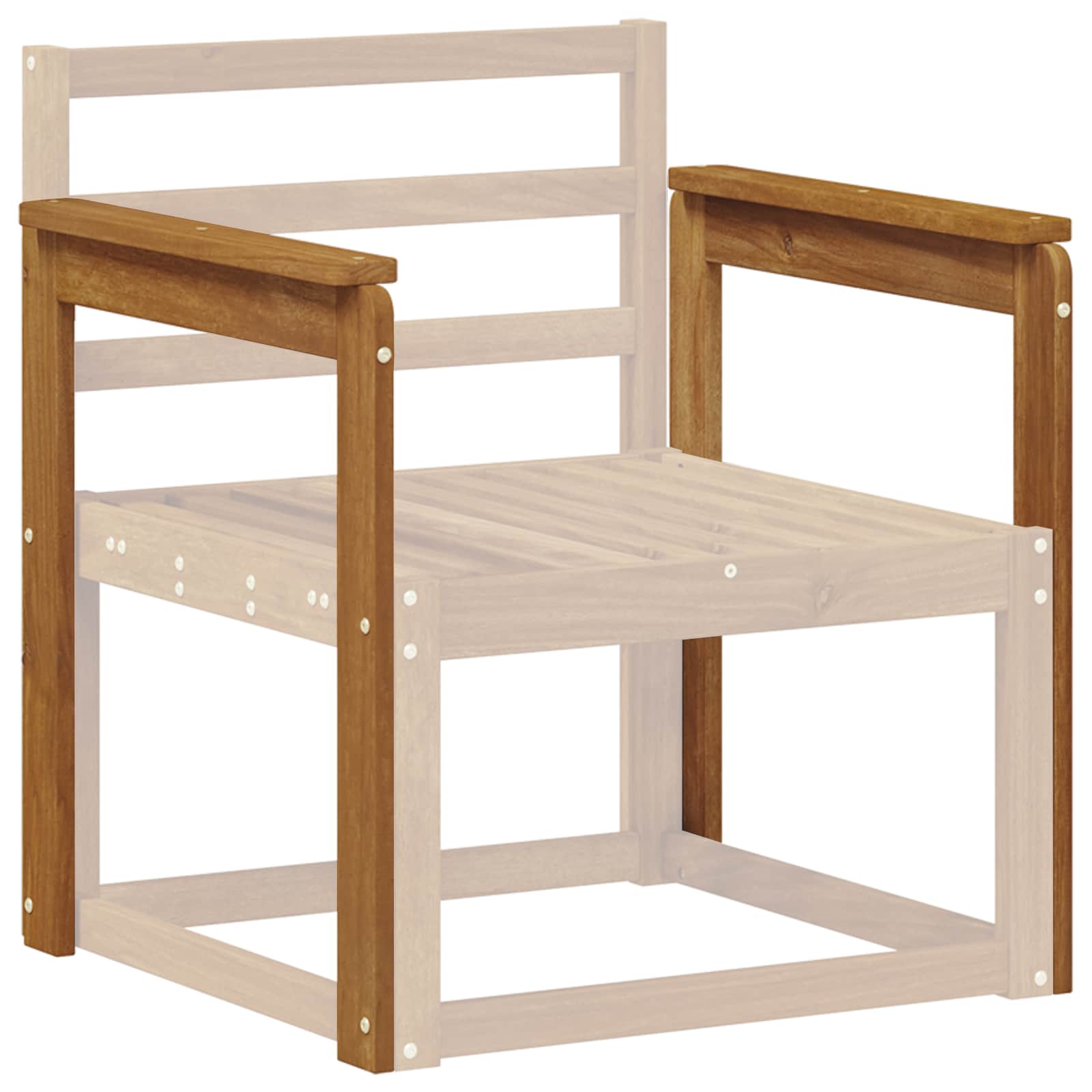 Naslonjači 2 pcs Smeđa 59 x 6 x 61 cm Konstruirano drvo