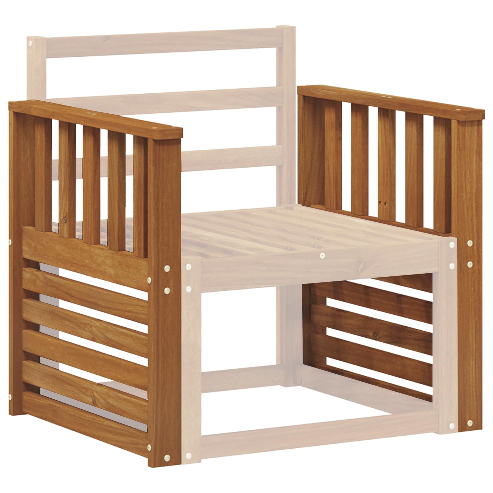 Nasloni za ruke 2 pcs Smeđa 60 x 6 x 61 cm Konstruirano drvo