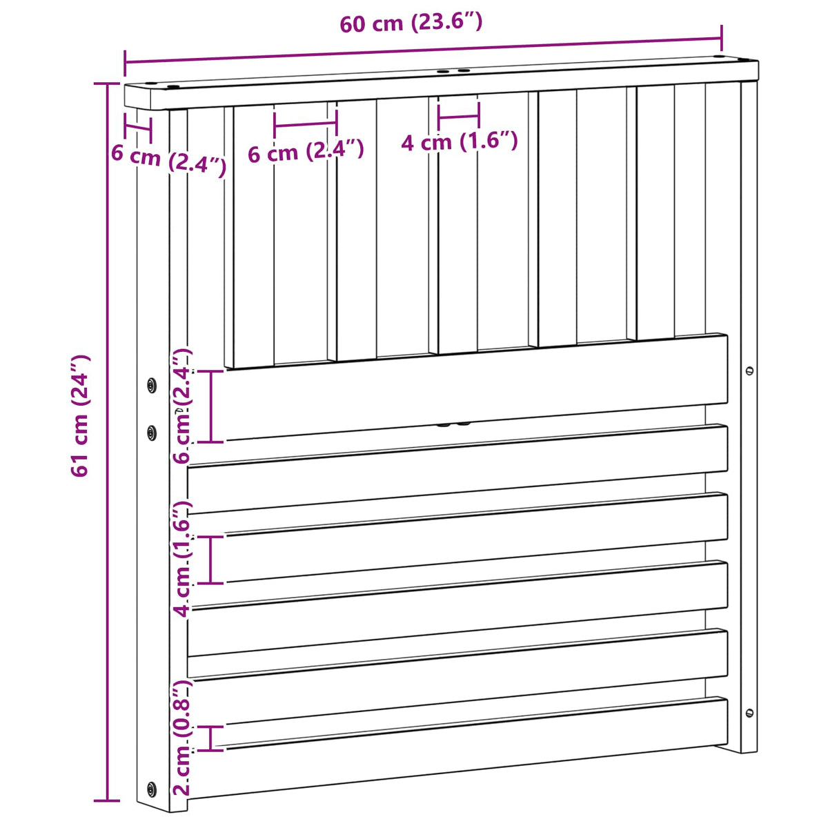 Nasloni za ruke 2 pcs Smeđa 60 x 6 x 61 cm Konstruirano drvo