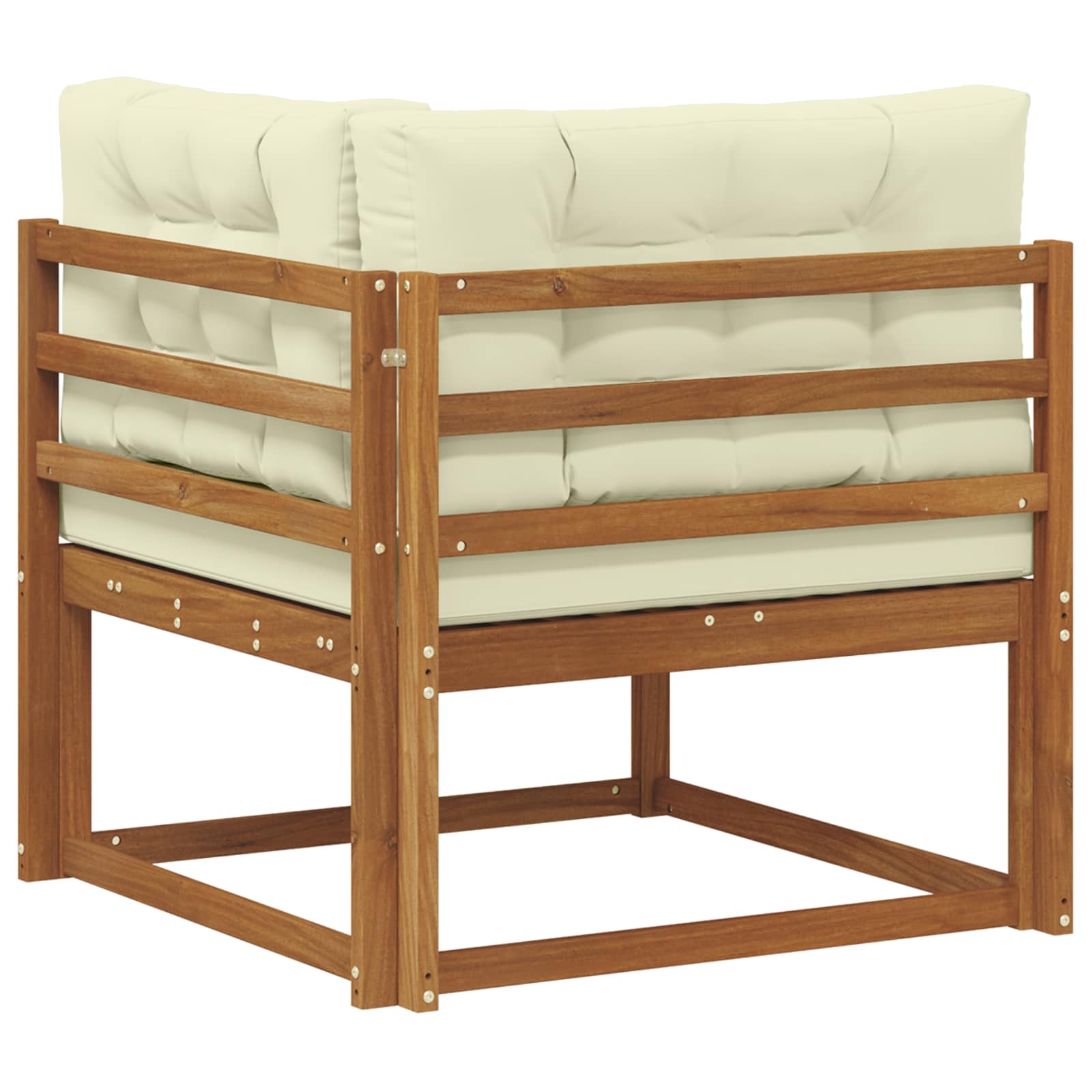 Vanjska kutna sofa Prirodna