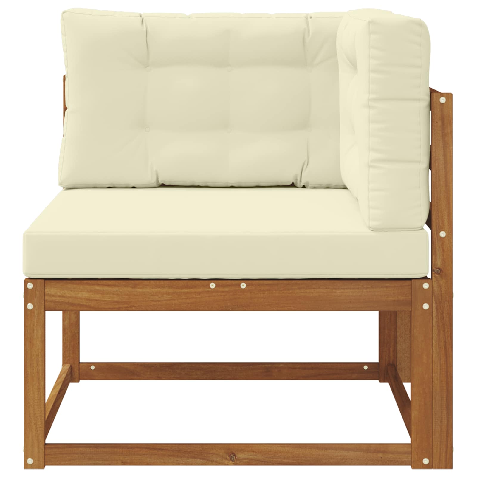 Vanjska kutna sofa Prirodna