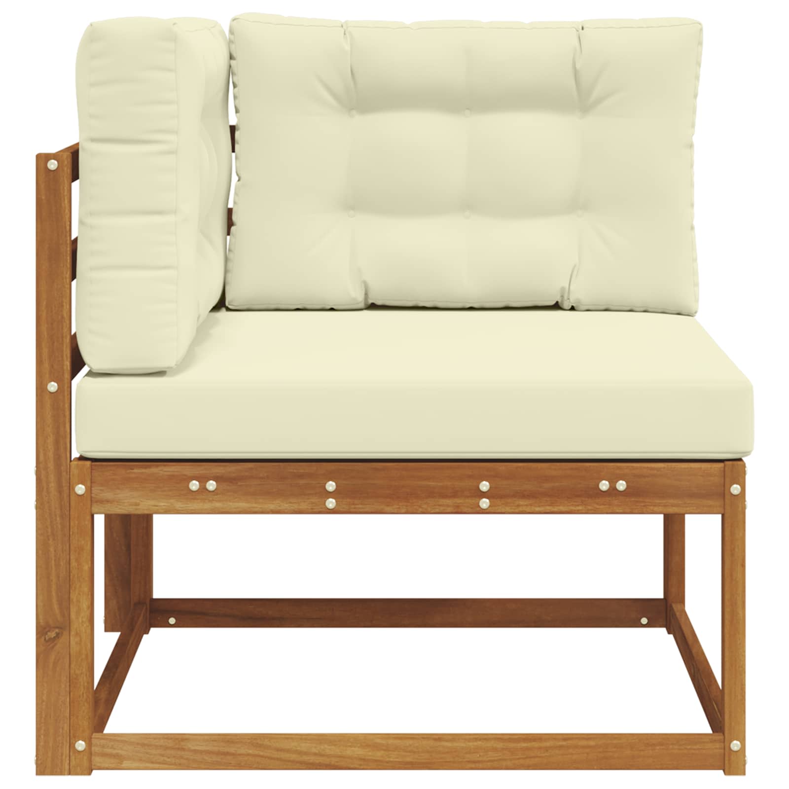Vanjska kutna sofa Prirodna