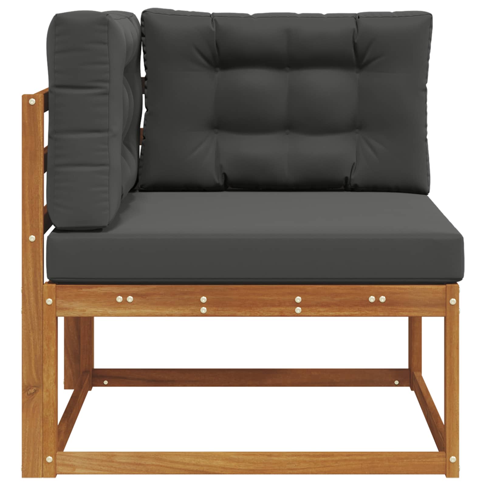 Vanjska kutna sofa Prirodna
