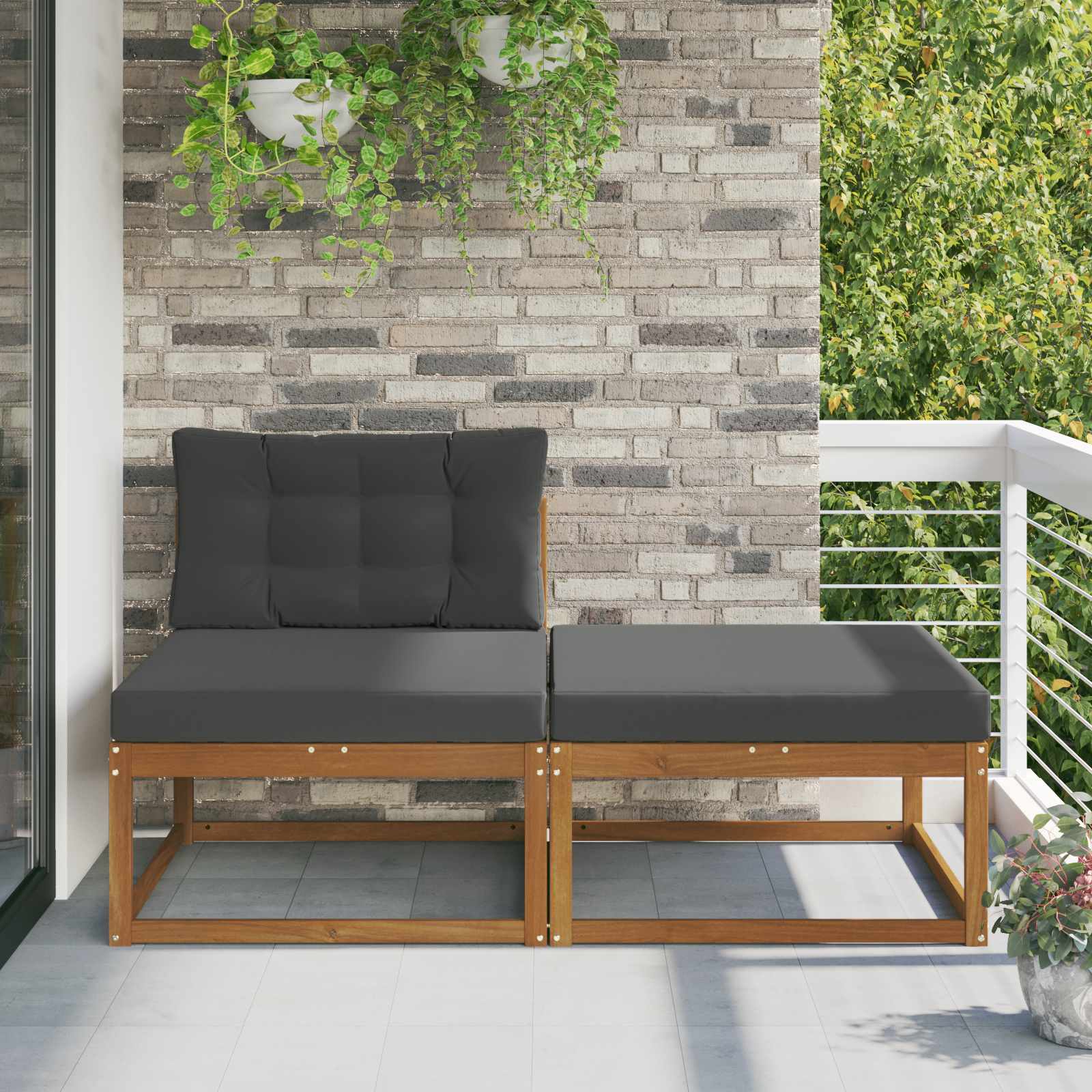 Sekcionalna sofa s jastukom 2 Komad Prirodna