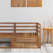Vanjska kutna sofa Čvrsto drvo akacije Prirodna 83 x 83 x 73 cm