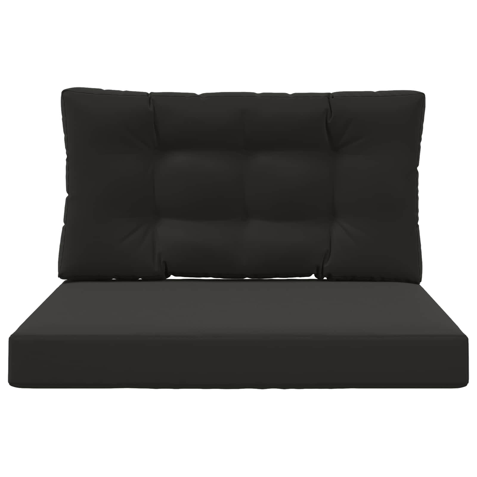 Jastuk za vanjsku sofU 2 pcs Crna Poliester