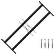 Rešetka za prozor 76 x 30 cm Čelik s prahom premazan Crna