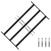 Rešetka za prozor 75.5 x 45 cm Čelik s prahom premazan Crna
