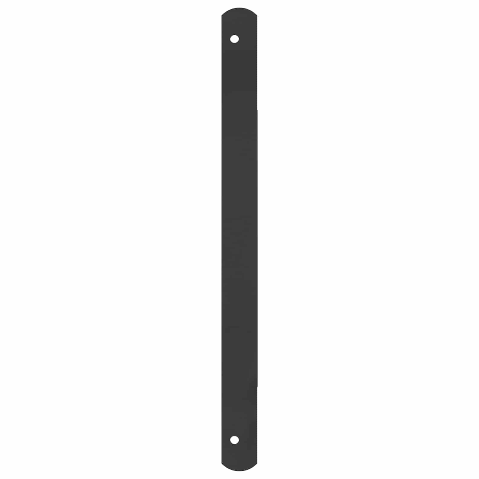 Rešetka za prozor 116 x 45 cm Čelik s prahom premazan Crna
