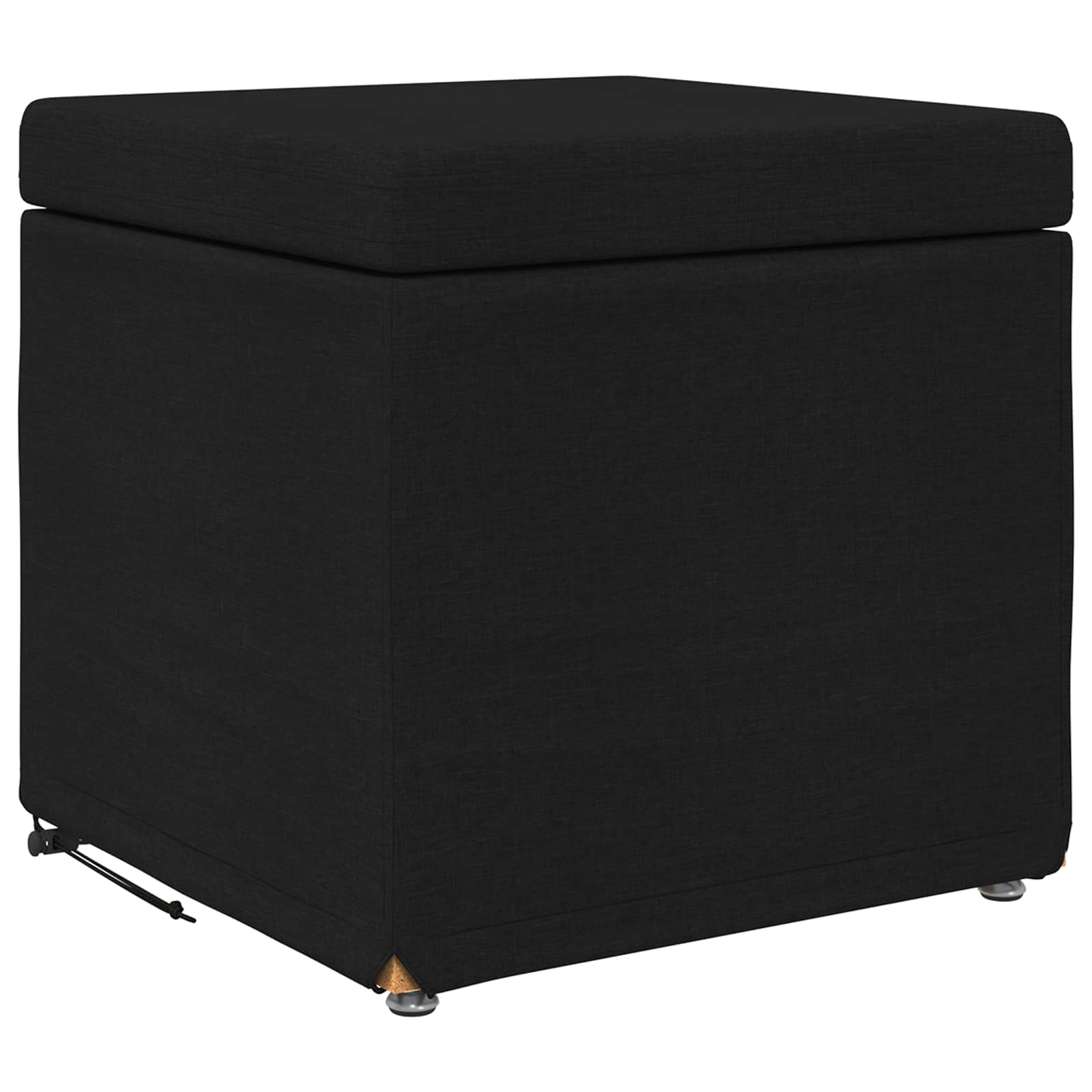 Stolica Crna 41 x 41 x 40 cm Tkanina i konstruirano drvo