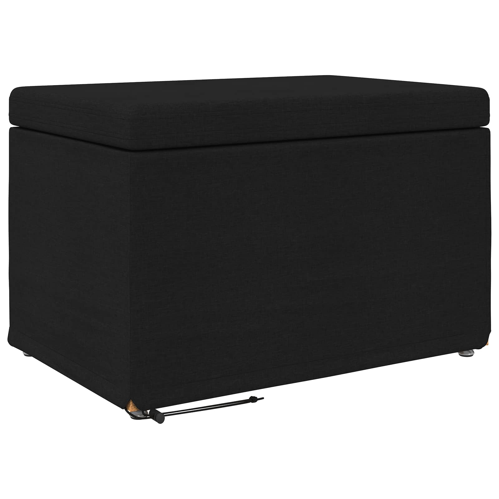Stolica Crna 61 x 41 x 40 cm Tkanina i konstruirano drvo