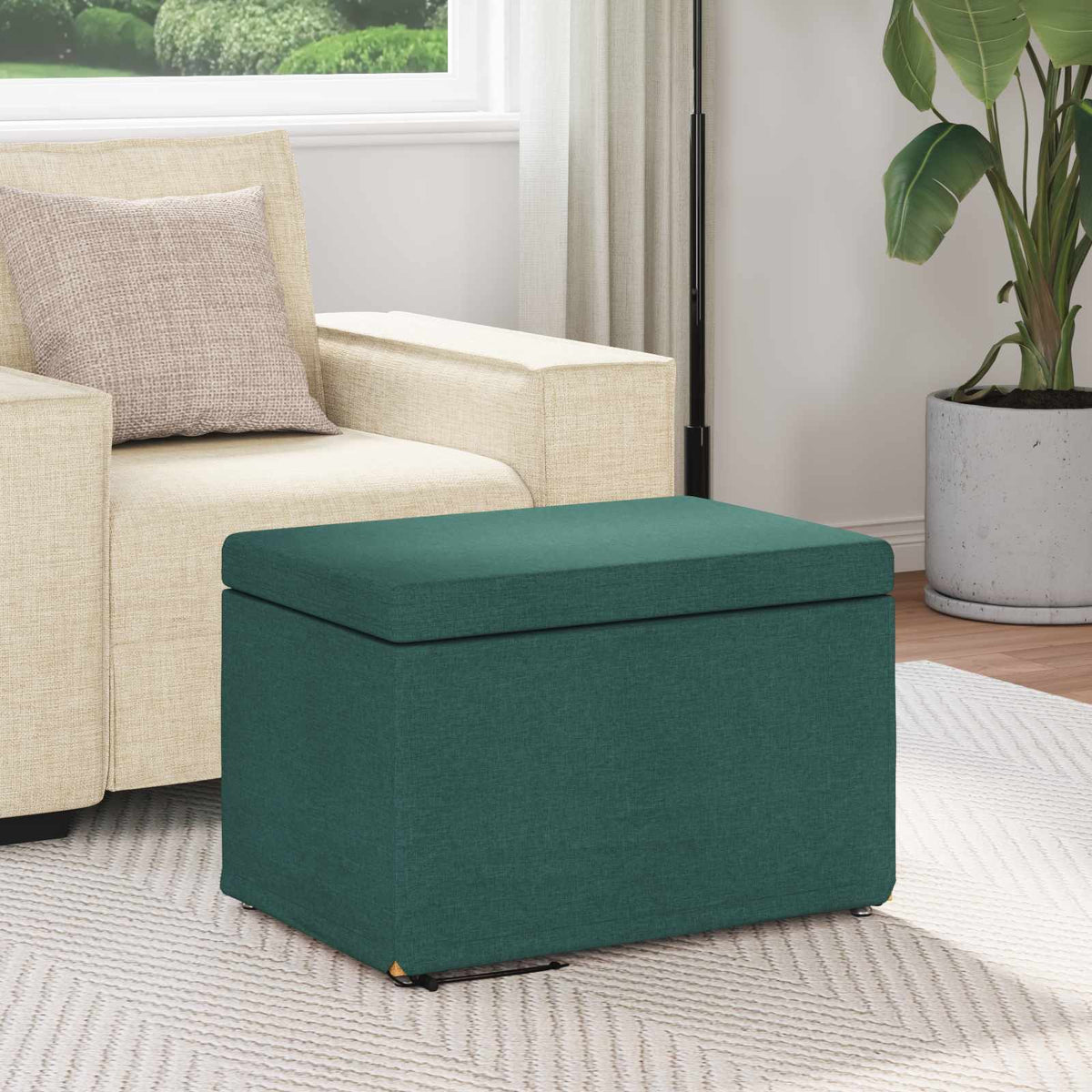 Stolica Tamnozelena 61 x 41 x 40 cm Tkanina i konstruirano drvo